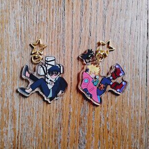 Trigun Stamede (Tristamp) Vash & Wolfwood (Vashwood) Double-Sided Keychain
